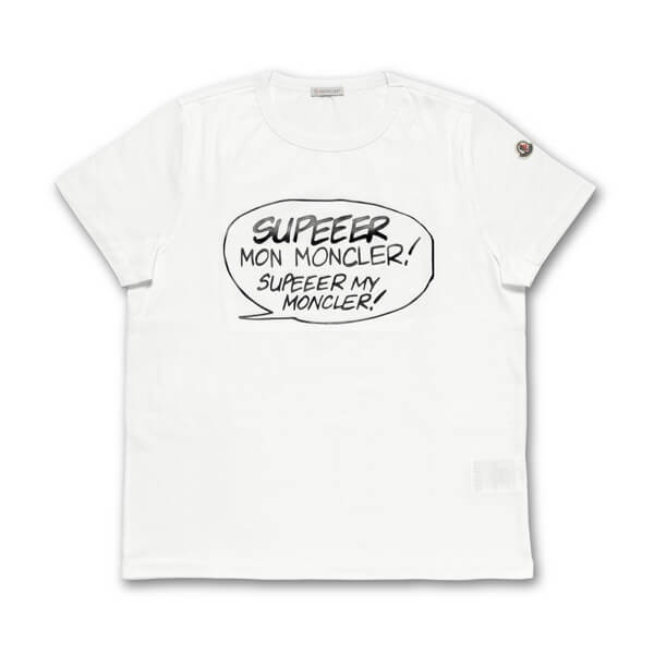 モンクレール MONCLER Tシャツ レディース 8085150 8390X 001 半袖Tシャツ WHITE ホワイト