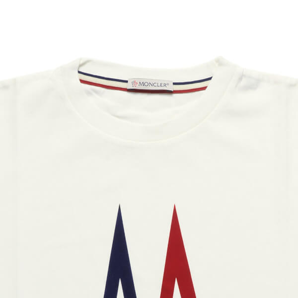 モンクレール MONCLER Tシャツ キッズ ボーイズ 8023750 83907 034 半袖Tシャツ WHITE ホワイト