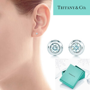 2019新色 絶対欲しい ティファニー ダイヤイヤリング 【スーパーコピー】【TIFFANY&CO.】0.06ctw