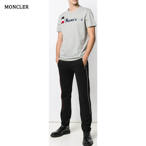 モンクレールスーパーコピー MONCLER ジャージー コットン ロゴ入り Tシャツ