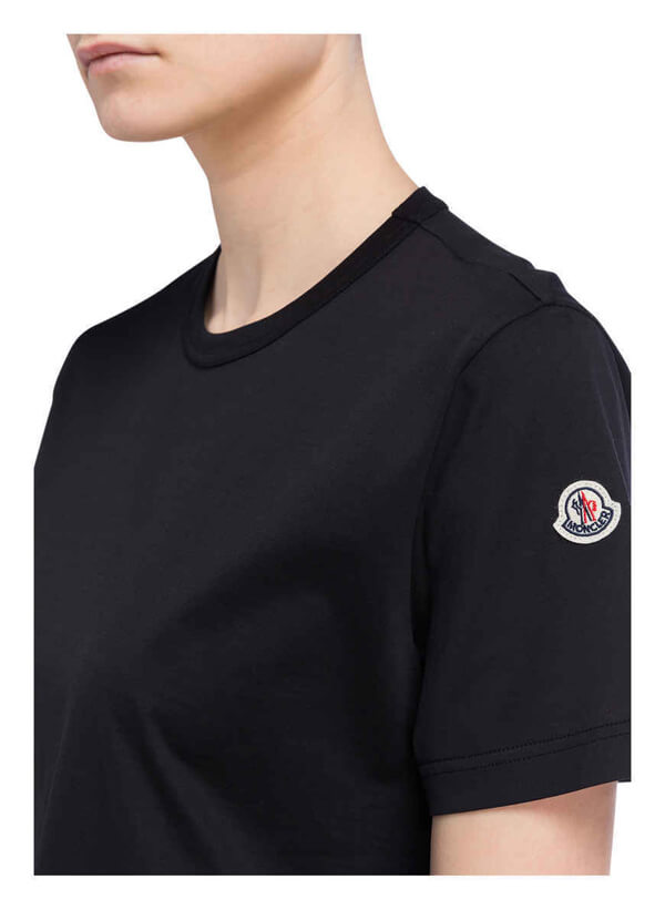 モンクレールスーパーコピー MONCLER☆レディース肩ロゴパッチ Tシャツ