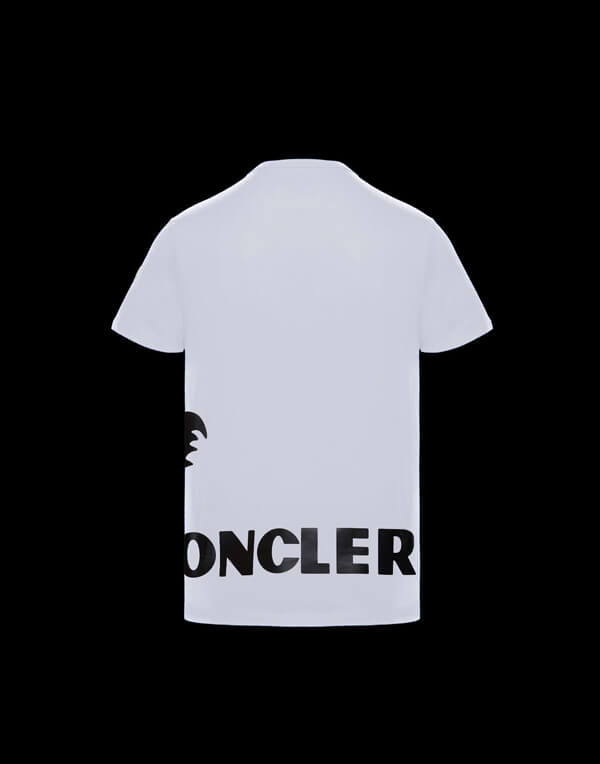 モンクレールスーパーコピー MONCLER★19/20秋冬 巡るロゴTシャツ【白】