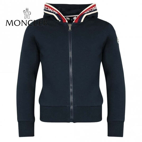 19ss☆MONCLER Jr ラインロゴパーカーNavy