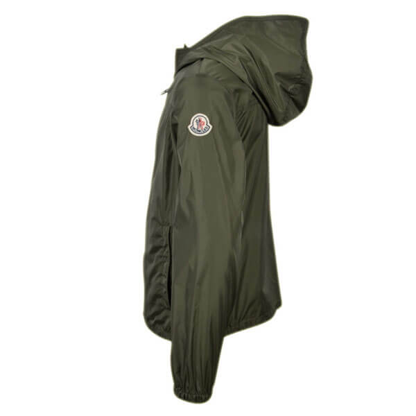 春夏新作☆MONCLER Jr ナイロンブルゾン Khaki ジッパーが2重ついています