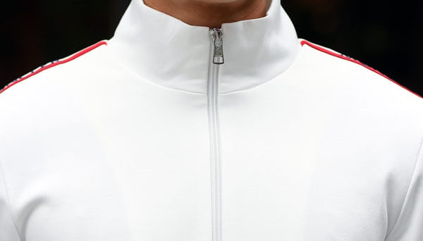 MONCLER 2019 トリコロールライン ロゴ ジャケット IVORY