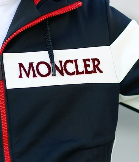 MONCLER 2019 異素材MIXダブルフードジップアップパーカー