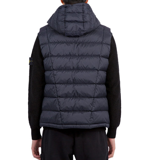 MONCLER】18AW GRENOBLE ROSSINEREフードダウンベストNAVY