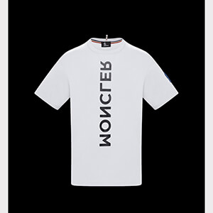 MONCLER GRENOBLE★19/20秋冬 映ったロゴTシャツ【白】