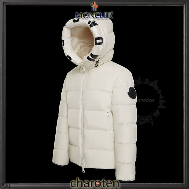 関税送料込 MONCLER DUBOIS ダウンジャケット フードにビッグロゴ☆こなれた感じ