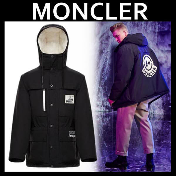 19/20秋冬新作【MONCLER モンクレールスーパーコピー】7モンクレール★日本未入荷モノトーンBIGロゴGLOSTER