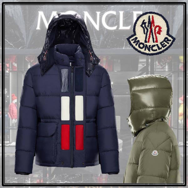 19/20AW*モンクレールスーパーコピー MONCLER★GLACIER ダウンジャケット トリコロール 2色