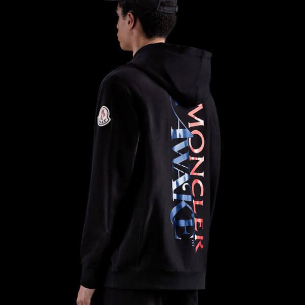 モンクレール パーカー コピー 20SS MONCLER GENIUS 1952 ブラック AWAKE NYコラボロゴスウェット