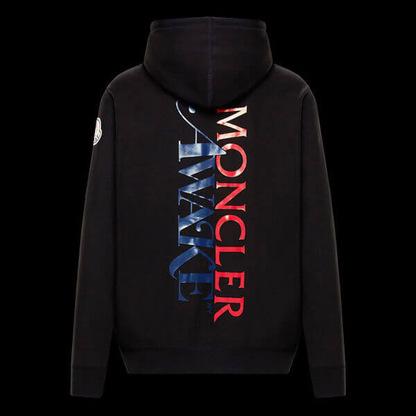 モンクレール パーカー コピー 20SS MONCLER GENIUS 1952 ブラック AWAKE NYコラボロゴスウェット