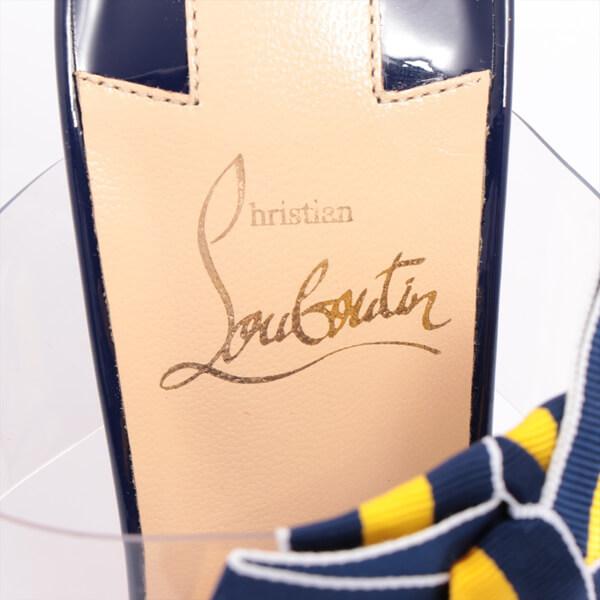 Christian Louboutin バイカラーリボンミュール【スーパーコピー】