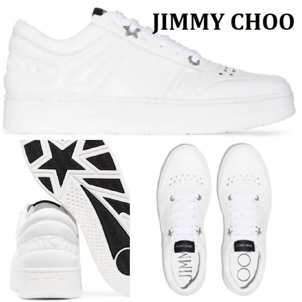 大人気 Jimmy Choo スター ロゴ レザー Hawaii スニーカー HAWAIIFCLF