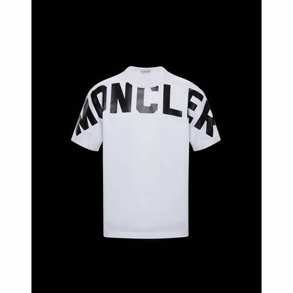 MONCLER モンクレール 偽物 Tシャツ☆ロゴ付き コットン 0918C704108390T