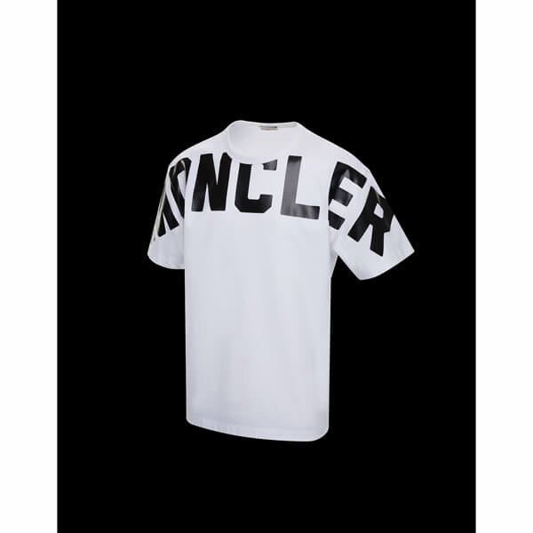 MONCLER モンクレール 偽物 Tシャツ☆ロゴ付き コットン 0918C704108390T