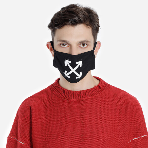 オフホワイト 偽物 マスクOFF WHITE 18FW ARROW MASK 通年 マスク 【2枚入】