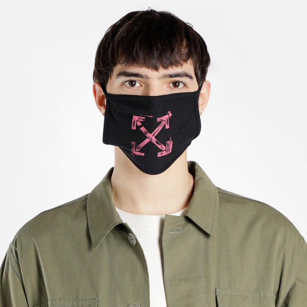 オフホワイト 偽物 マスクOFF WHITE 18FW ARROW MASK 通年 マスク 【2枚入】