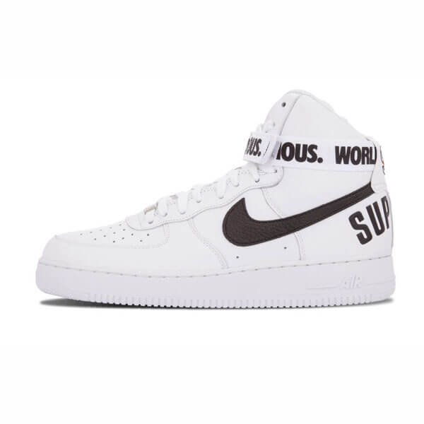 【ナイキ】シュプリーム x ナイキ スニーカー スーパーコピー 激レア シュプリーム Air Force 1 High "World Famous White"698696 100