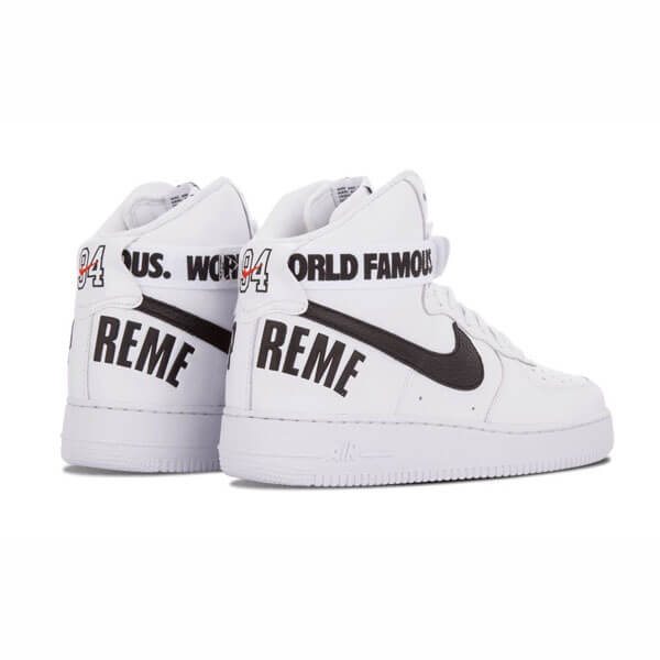 【ナイキ】シュプリーム x ナイキ スニーカー スーパーコピー 激レア シュプリーム Air Force 1 High "World Famous White"698696 100