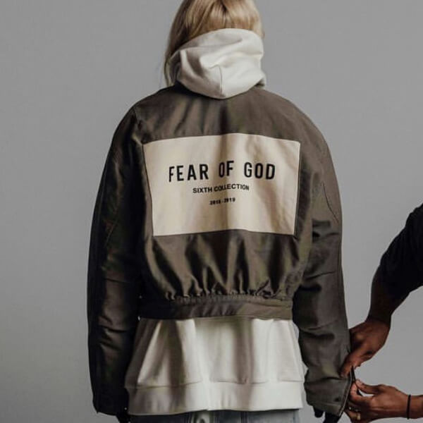 関税・送料込 FEAR OF GOD with logo Zipped ジャケット