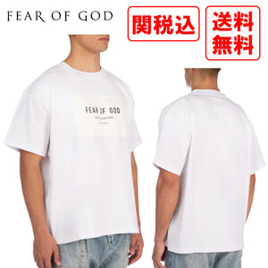 関税・送料込 FEAR OF GOD WHITE COTTON Tシャツ