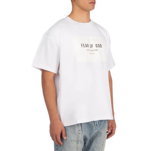 関税・送料込 FEAR OF GOD WHITE COTTON Tシャツ