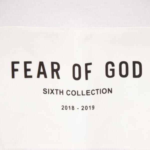 関税・送料込 FEAR OF GOD WHITE COTTON Tシャツ