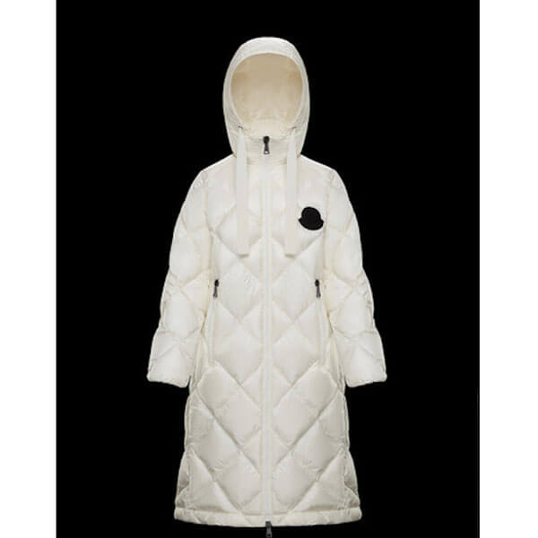 【20AW】モンクレール 偽物 ダウン MONCLER 入手困難 DUROC ロゴ入 ロング丈 リボン付 3色 0931D20000C0459999