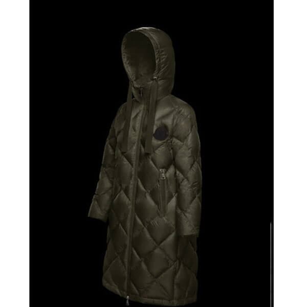 【20AW】モンクレール 偽物 ダウン MONCLER 入手困難 DUROC ロゴ入 ロング丈 リボン付 3色 0931D20000C0459999