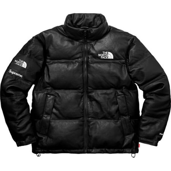 ノースフェイス シュプリーム 偽物 シュプリーム The North Face Leather Nuptse Jacket