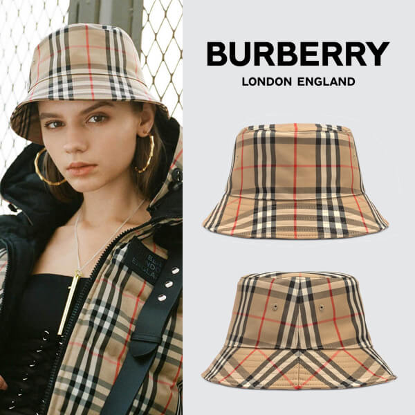 BURBERRY / バーバリー キャップ コピー ヴィンテージチェック バケットハット