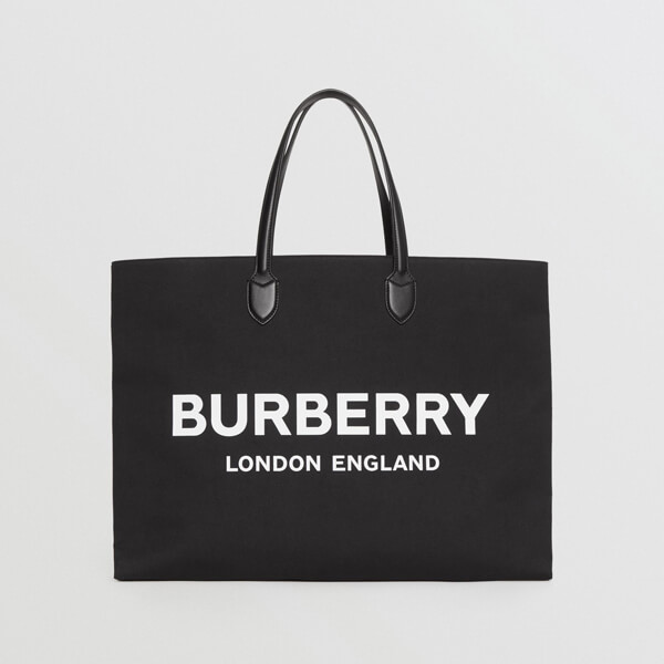 【BURBERRY】バーバリー  キャンバストートバッグ コピー ロゴデティール