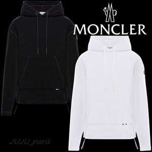 注目度抜群！MONCLER モンクレール 偽物 ★2020SS★袖ロゴ★フリース地フーディ★