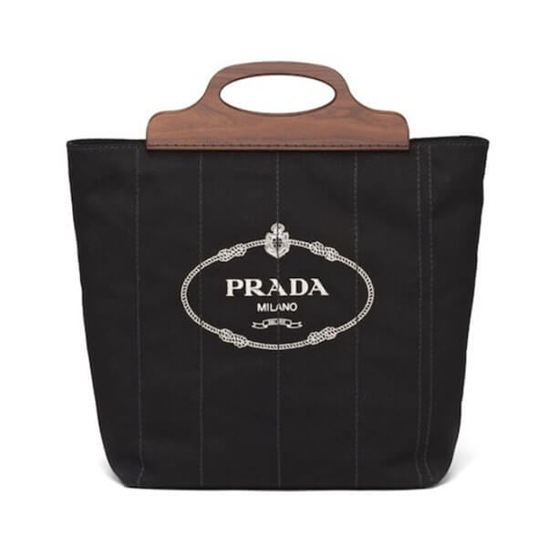 新作＊PRADA＊ コットンキャンバスバッグ / 3色カラー 1BG349_2DLA_F0002_V_OOO