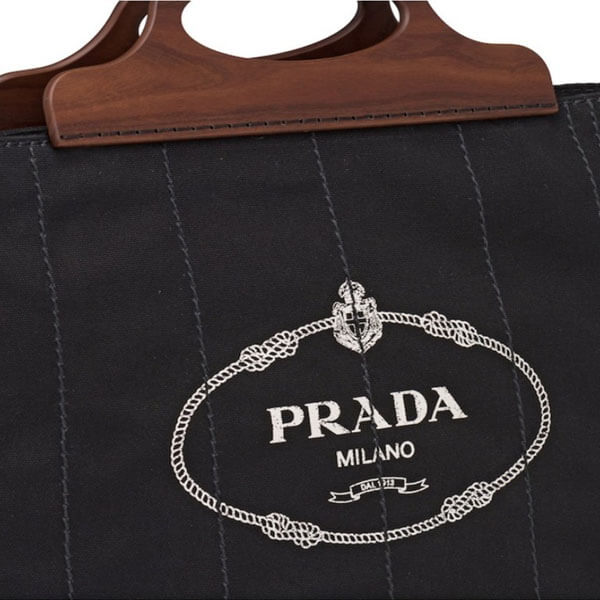 新作＊PRADA＊ コットンキャンバスバッグ / 3色カラー 1BG349_2DLA_F0002_V_OOO