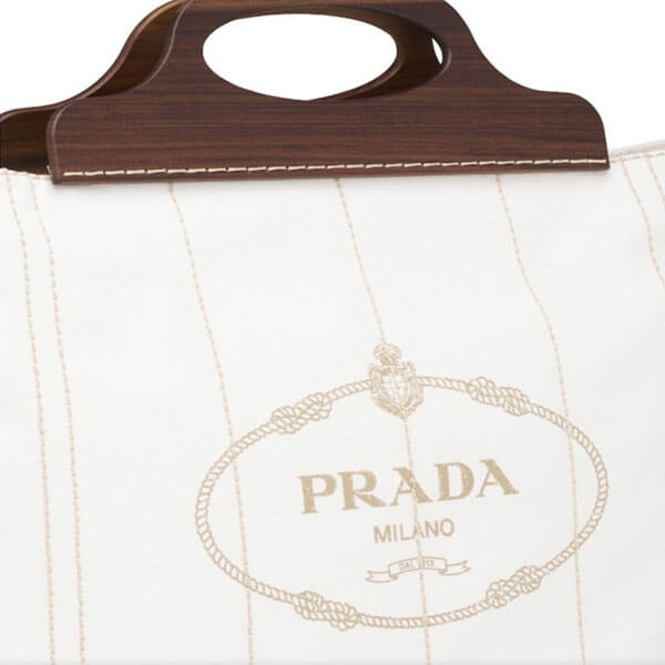 新作＊PRADA＊ コットンキャンバスバッグ / 3色カラー 1BG349_2DLA_F0002_V_OOO