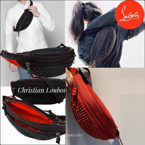 クリスチャン ルブタン 偽物 CHRISTIAN LOUBOUTIN PARISNYC ベルトバッグ 3195322B380