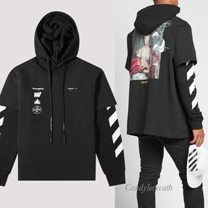 オフ ホワイト 東京 偽物 パーカー OFF WHITE フーディ 芸能人