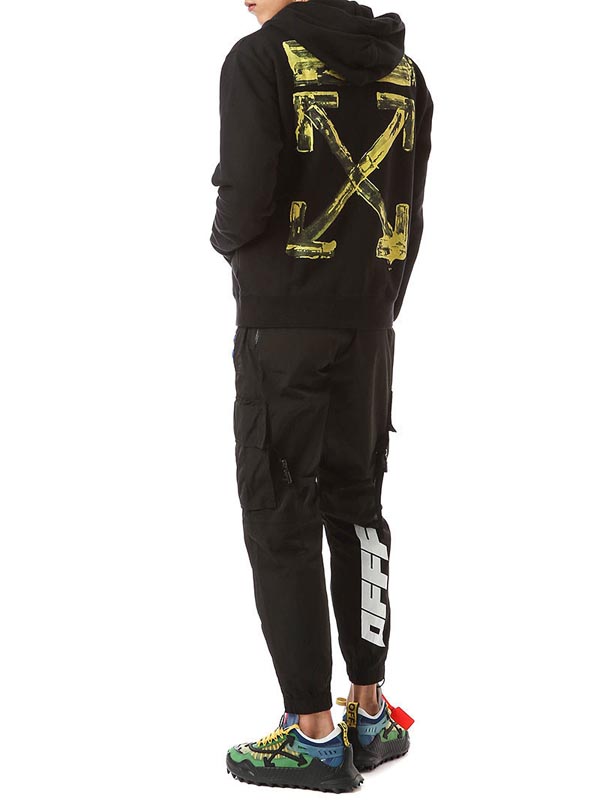 (オフホワイト レプリカ パーカー 通販) off white ARROWS スリム HOODIE OMBB034F19E30010