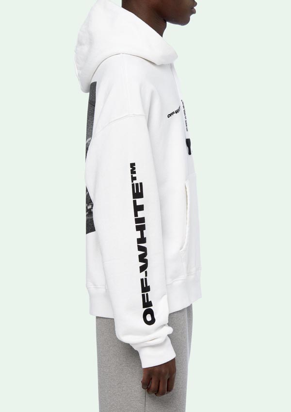 ホワイト オフ ホワイト レプリカ パーカー 通販 OFF WHITE 19FW SPLITTED ARROWS OVER HOODIE