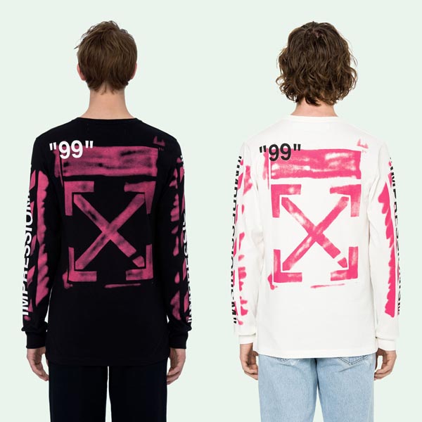 ★Off-White オフ ホワイト レプリカ パーカー 通販★DIAGONAL STENCIL T-SHIRTS OMAB001R191850150228