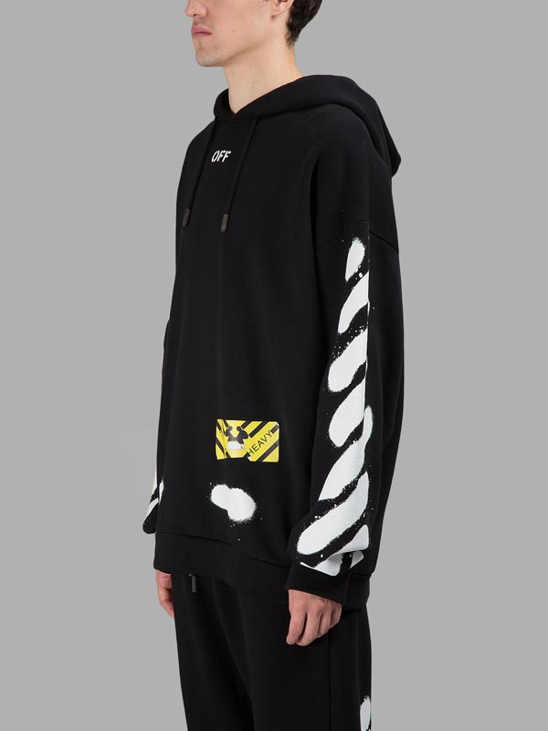 オフ ホワイト レプリカ パーカー 通販 OFF WHITE SPRAY DIAGONALS HOODIE PARKA