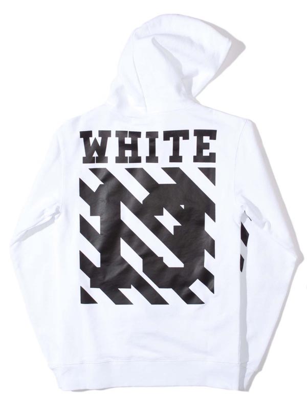 ホワイト オフ ホワイト パーカー 偽物激安 OFF WHITE SKULL CARAVAGGIO DIAGONALS HOODIE PARKA