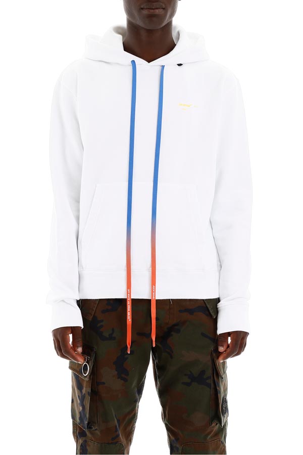 ホワイト オフ ホワイト パーカー 偽物 Off White Arrows Hoodie 芸能人