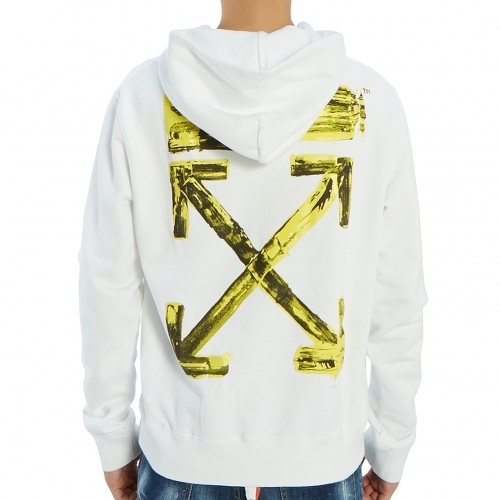 ホワイト オフ ホワイト パーカー 偽物 Off White Arrows Hoodie 芸能人