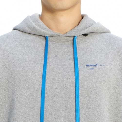 (オフ ホワイト 偽物 パーカー) off-White ARROWS スリム HOODIE  芸能人OMBB034F19E30010