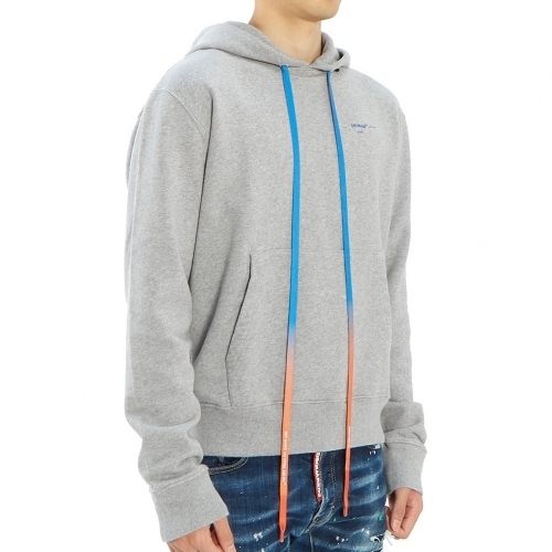 (オフ ホワイト 偽物 パーカー) off-White ARROWS スリム HOODIE  芸能人OMBB034F19E30010