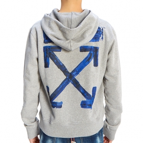 (オフ ホワイト 偽物 パーカー) off-White ARROWS スリム HOODIE  芸能人OMBB034F19E30010